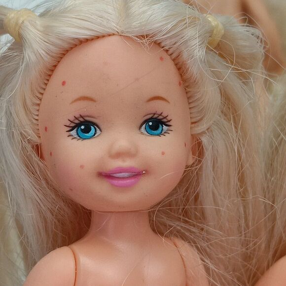 Mattel Barbie 2 Chicken Pox Kelly - Princess & Pauper Kelly No Clothes Vintage - Picture 11 of 13